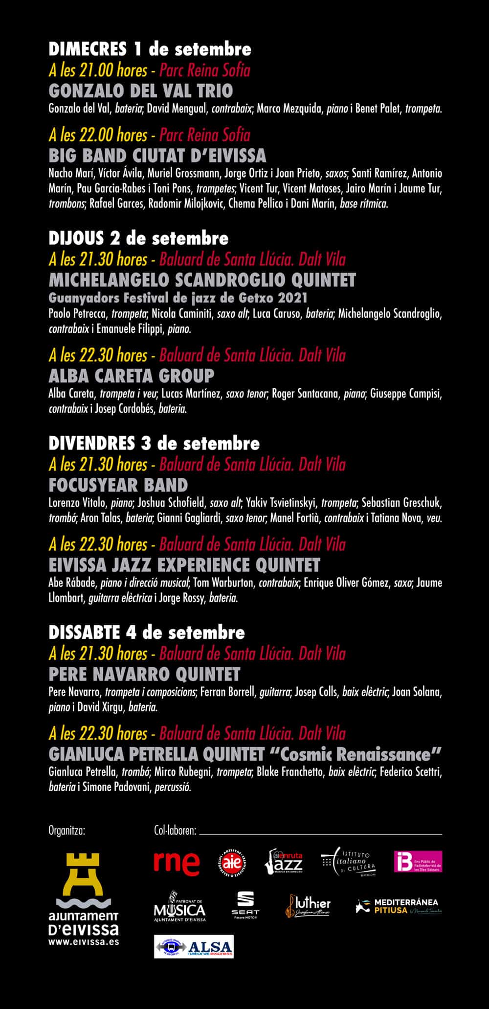 programa festival eivissa jazz ibiza 2021